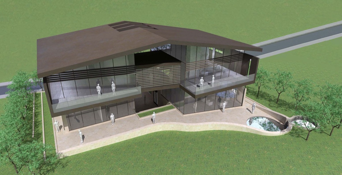 Hillside custom home