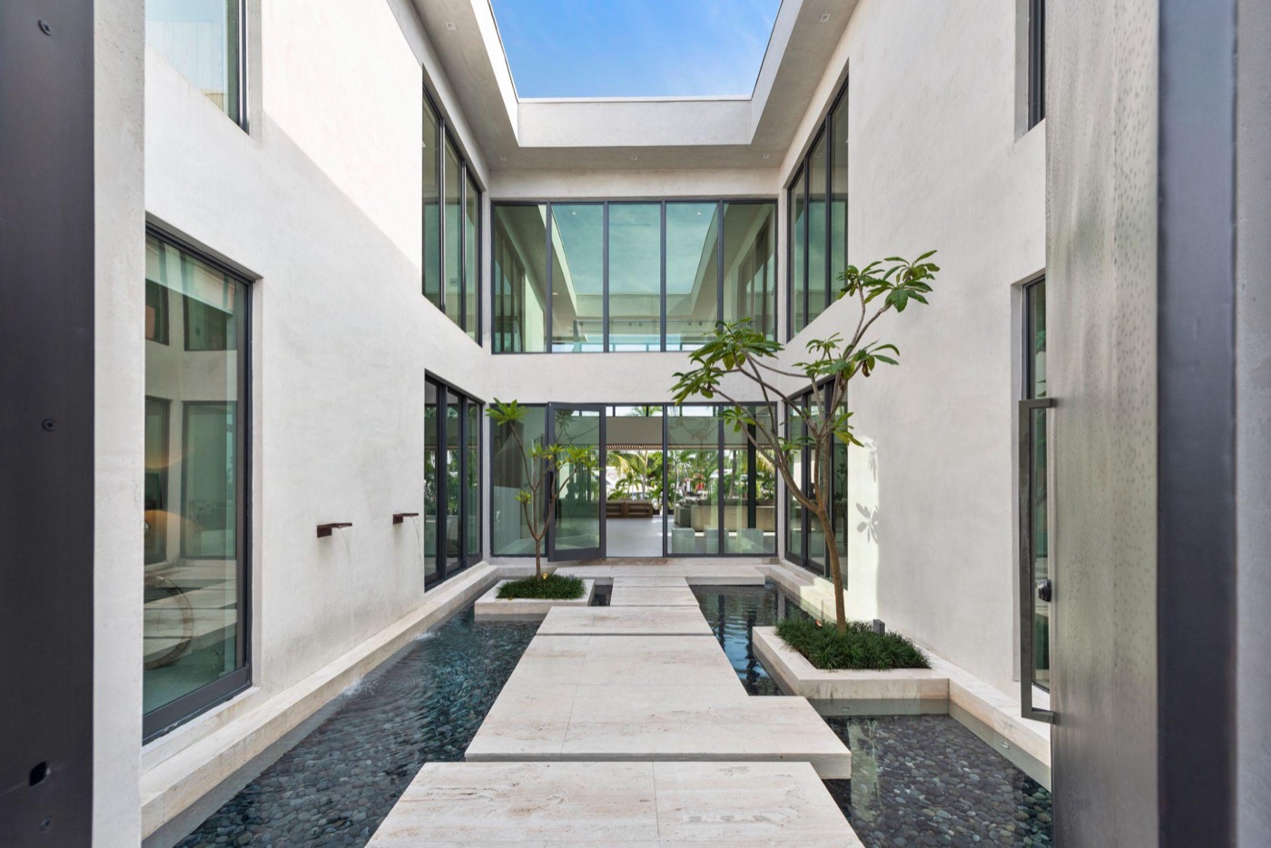 Water courtyard at 773 NE 77th Ter