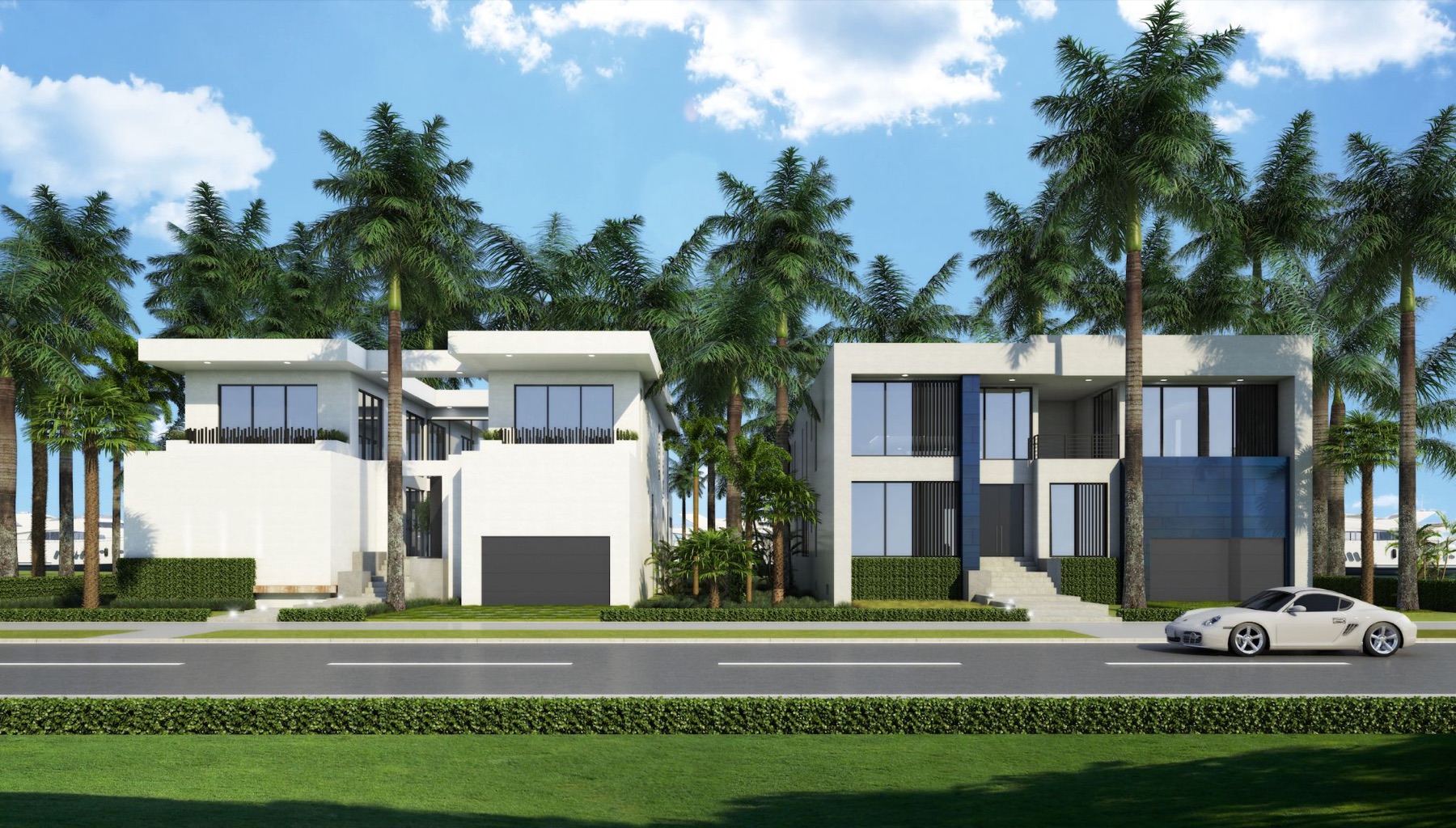 Two Habiture custom homes in Miami, Florida
