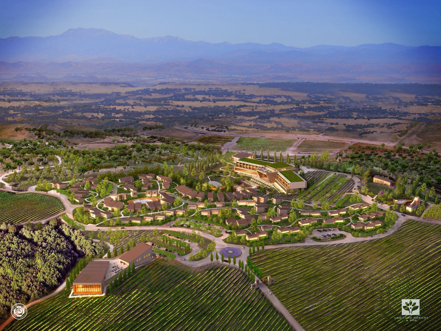 Mount Palomar Wine Resort master plan, California